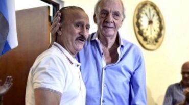 Menotti con Aldo Pedro Poy. Archivo