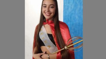 Morena fue reina en la fiesta de la Colectividad Alemana de General Ramírez. Gentileza Polako Miguel
