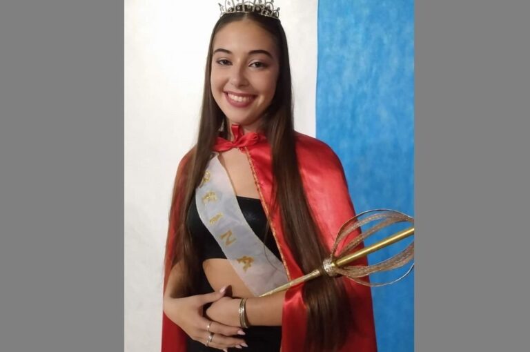 Morena fue reina en la fiesta de la Colectividad Alemana de General Ramírez. Gentileza Polako Miguel