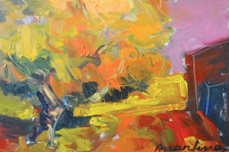 "En su mayoría son paisajes y motivos florales de Funes y del Litoral; resueltos con solvencia