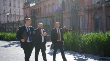 Enrico precisó que 'el tema más importante que trajimos es el estado de las rutas nacionales que pasan por la provincia de Santa Fe".  Gentileza.