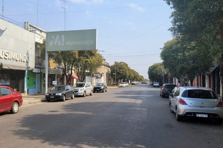Una vista de las calles de Casilda. Archivo