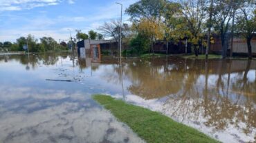 Vecinos de la zona ribereña fueron nuevamente afectados por la creciente del río. Belén Fedullo