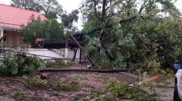 Un temporal de viento y agua afectó