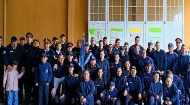 Toda la familia de bomberos