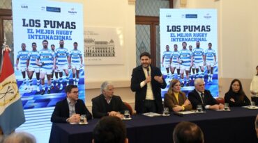Se presentó este miércoles el partido entre Los Pumas y Australia que se jugará en Colón el 7 de septiembre.  Mauricio Garín