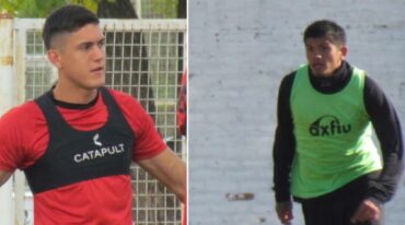 Mateo Burdisso y Gabriel Díaz serían la dupla central este domingo ante los del Sur. Gabriel Obelar