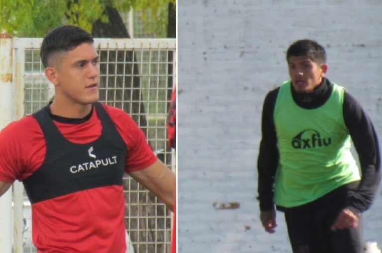 Mateo Burdisso y Gabriel Díaz serían la dupla central este domingo ante los del Sur. Gabriel Obelar