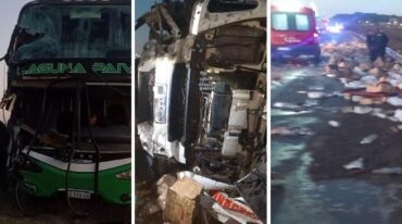 La dotación de bomberos procedió a realizar tareas de prevención