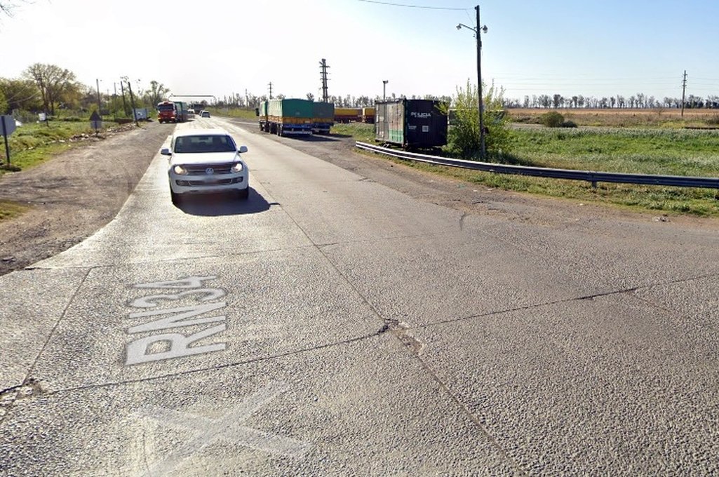 El cruce de las rutas donde se produjo la pelea y posterior muerte de uno de los involucrados. Google Street View