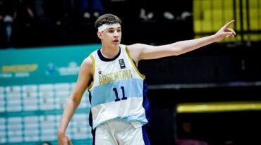 Felipe Minzer en el AmeriCup 2024. Argentina clasificó al mundial U19.  Gentileza.