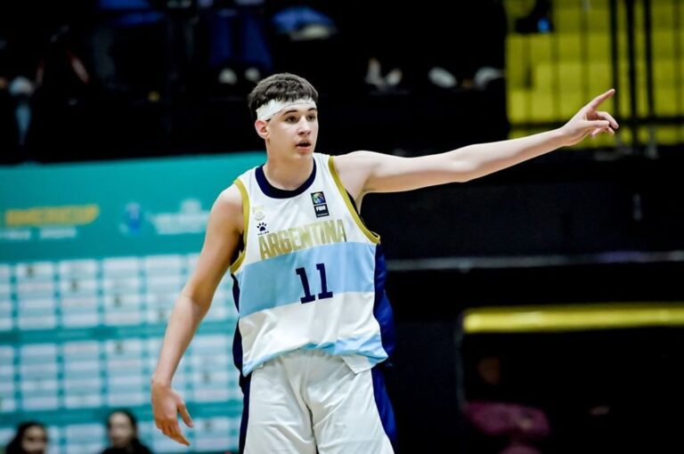 Felipe Minzer en el AmeriCup 2024. Argentina clasificó al mundial U19.  Gentileza.
