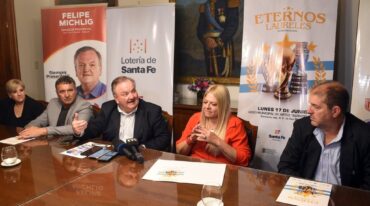El senador Felipe Michlig encabezó el anuncio oficial de la exhibición. Luis Cetraro