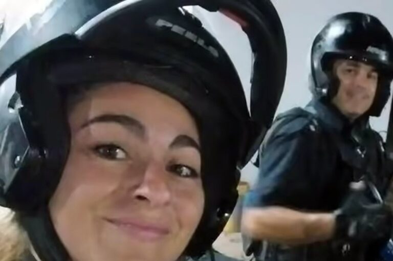 Los policías fueron los héroes de la jornada. gentileza