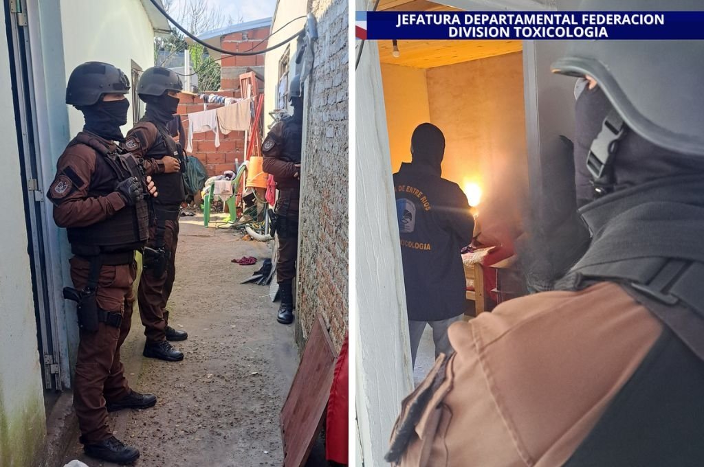 La División Toxicología Federación y Chajarí realizaron los operativos. gentileza