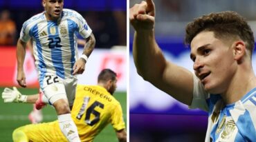 Lautaro Martínez o Julián Álvarez es la gran incógnita en la delantera del seleccionado argentino. Reuters