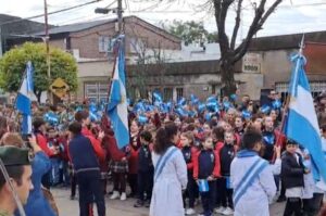 Gran cantidad de escuelas y alumnos participaron. Andrés Córdoba.