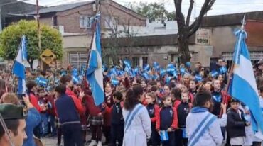 Gran cantidad de escuelas y alumnos participaron. Andrés Córdoba.