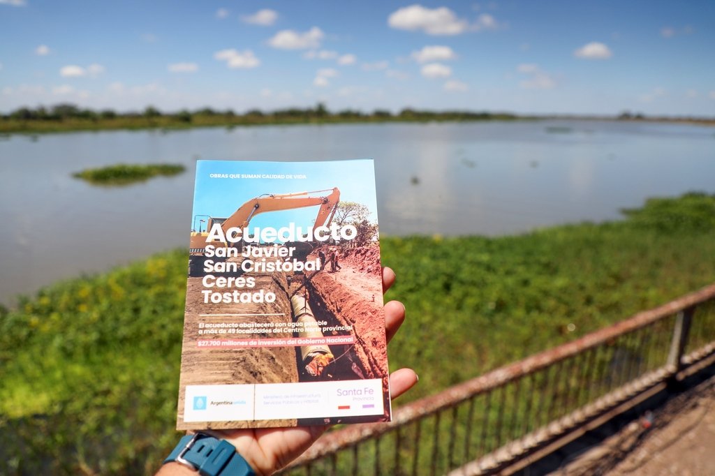 La realización del acueducto San Javier - Tostado es uno de los puntos acordados en el convenio. Mirador Provincial