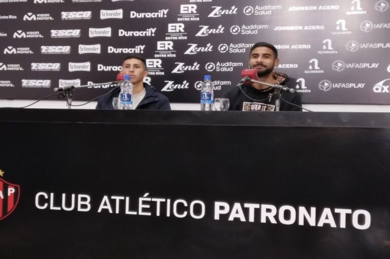 Maxi Rueda y Joaquín Varela hablaron como futbolistas Rojinegros. Gabriel Obelar