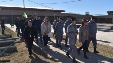 La ministra consideró muy positiva la ejecución y reiniciación de esta obra. Gabriel Acosta / Municipalidad de Coronda.