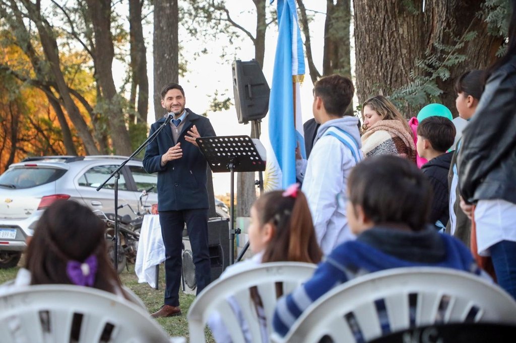 Pullaro encabezó el recorrido por localidades del oeste santafesino. Gobierno de la Provincia
