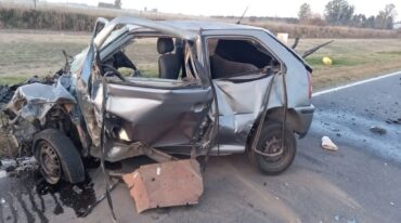 El trágico accidente cobró tres vidas. Una persona quedó gravemente herida y su estado es muy delicado.  Gentileza.
