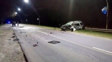 El accidente ocurrió a la madrugada de este domingo