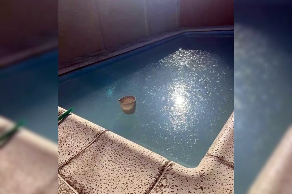 Piletas congeladas en Venado. gentileza FM Dale