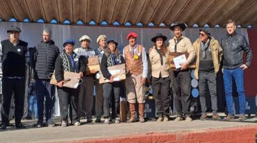 Los ganadores del tercer certamen de asadores en esta localidad. Portal de Medios.