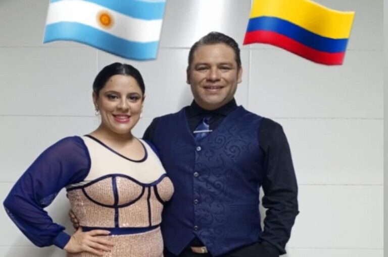 Alejandro Coria y Victoria Gómez Mendoza participaron del Festival Internacional del Tango de Medellín