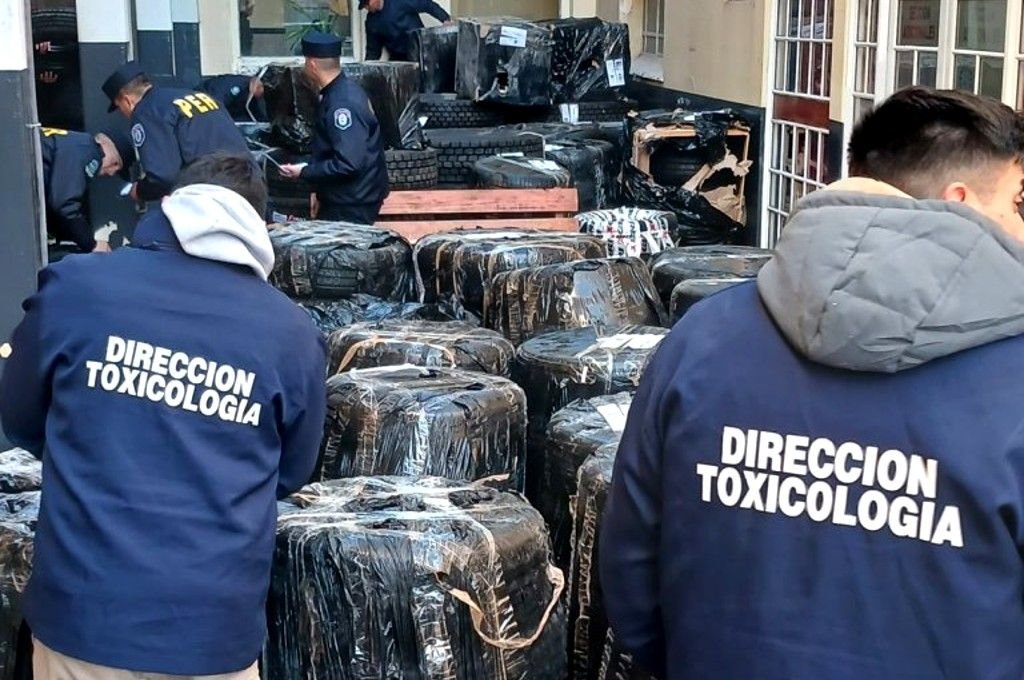 Parte de lo incautado en Concordia. Belén Fedullo