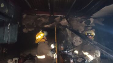 La familia perdió todas sus pertenencias en el incendio. Gentileza