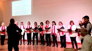 Un hermoso momento compartido fue el cierre del Encuentro solidario de coros