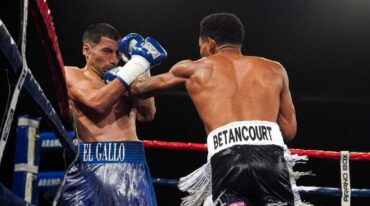 El Gallo Segovia mostró valentía y tuvo una buena actuación pese a la derrota. Gentileza Arano Box