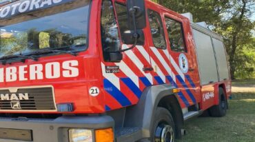 Los Bomberos Voluntarios de Totoras acudieron al llamado