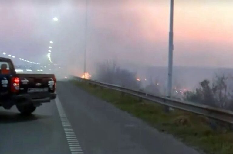 Desde las primeras horas de este viernes se registró mucha presencia de humo.