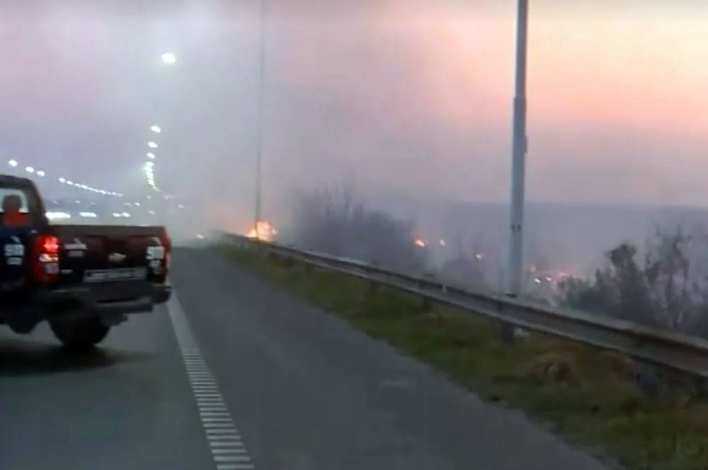 Desde las primeras horas de este viernes se registró mucha presencia de humo.