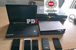 El material secuestrado. Gobierno de la Provincia
