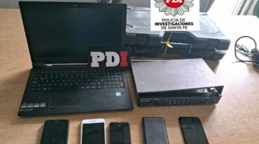 El material secuestrado. Gobierno de la Provincia