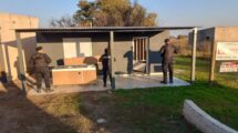 La propiedad de Ramírez que fue violentada en la madrugada. Unidad Regional XV de Policía.