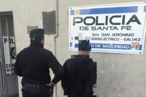 El joven detenido por el Comando de Gálvez. Unidad Regional XV de Policía.