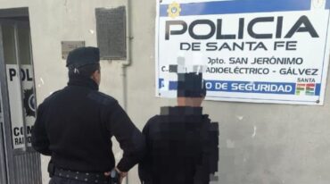 El joven detenido por el Comando de Gálvez. Unidad Regional XV de Policía.