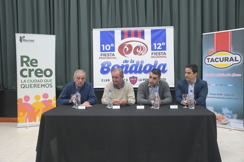 En la presentación de la Fiesta de Bondiola. Miguel Fenoglio