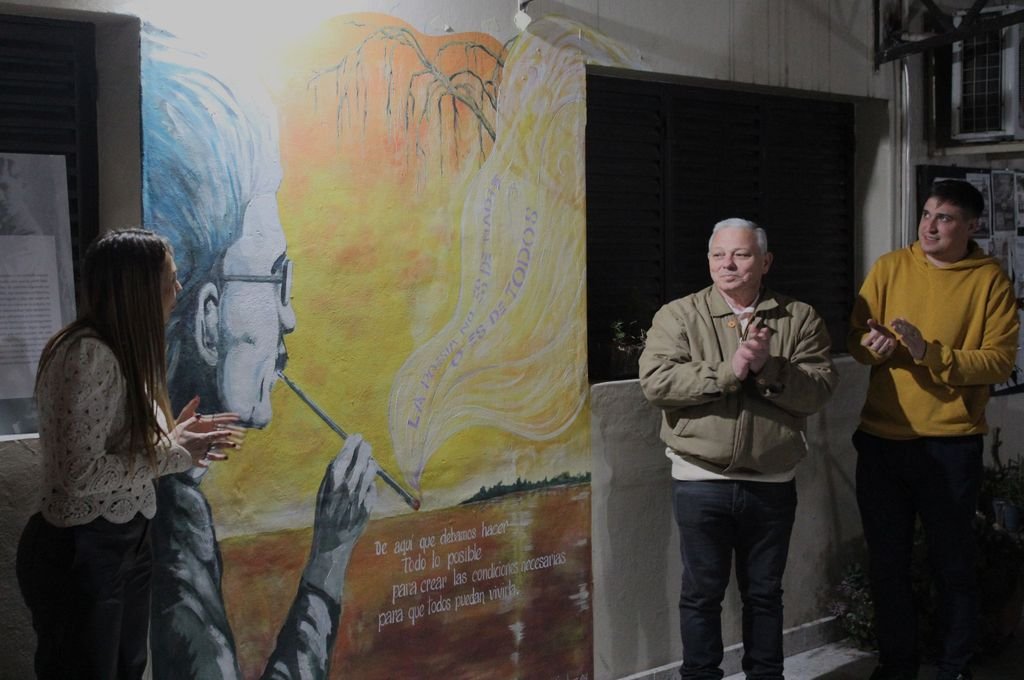 En la sede de ATE se realizó la inauguración de un mural