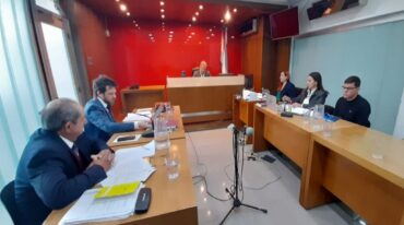 Primera jornada del juicio en Tribunales de Paraná. Néstor Belini