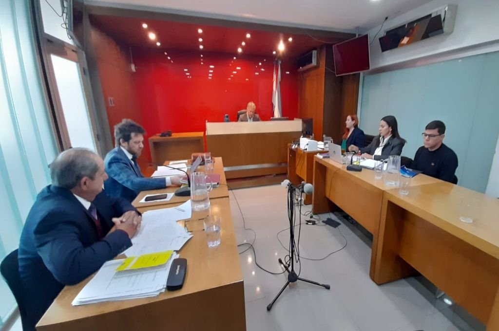 Primera jornada del juicio en Tribunales de Paraná. Néstor Belini