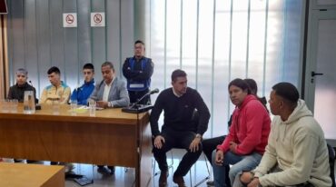 La audiencia en Tribunales. Néstor Belini